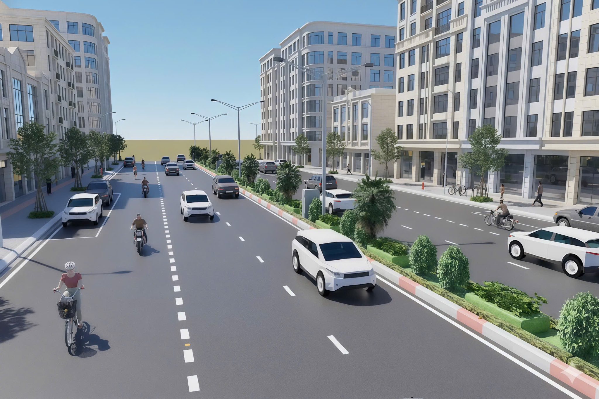 TUYẾN ĐƯỜNG QUỐC LỘ 1 A ĐOẠN ĐI QUA ĐỊA BÀN PHƯỜNG THÀNH SEN CHUẨN BỊ ĐƯỢC CHỈNH TRANG, NÂNG CẤP.