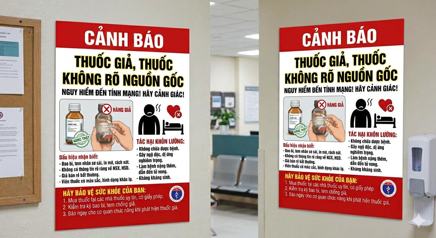 Cảnh báo về thuốc giả, thuốc không rõ nguồn gốc trên thị trường