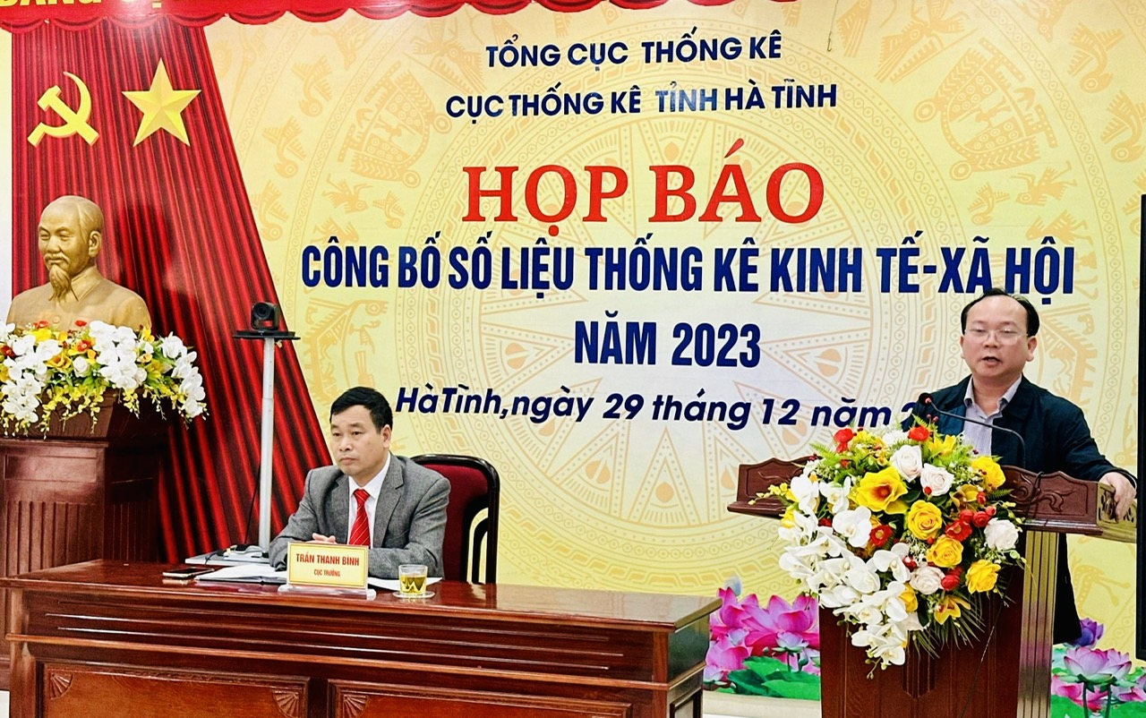 Họp báo công bố số liệu thống kê kinh tế- xã hội năm 2023