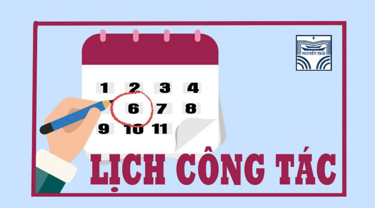 Lịch công tác tháng 10 năm 2025