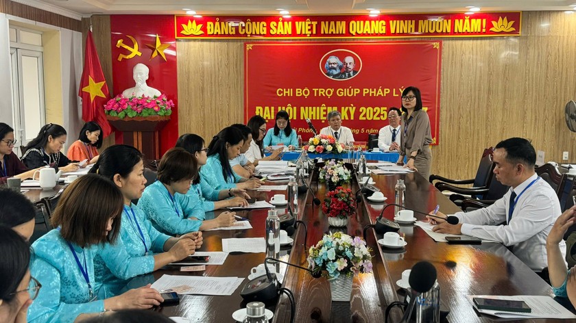 Sở Tư pháp Hải Phòng: Đại hội điểm Chi bộ Trợ giúp pháp lý thành công