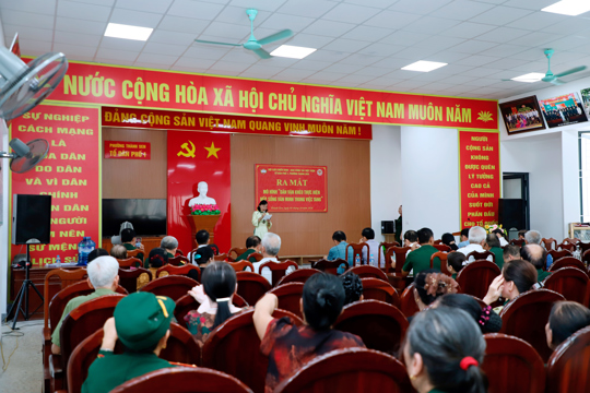 Hội Cựu chiến binh phường Thành Sen ra mắt mô hình "Dân vận khéo thực hiện nếp sống văn minh trong việc tang" tại TDP 1