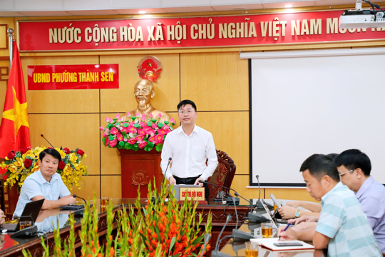 Phường Thành Sen kiến nghị nhiều vấn đề tại hội nghị đánh giá tình hình KTXH 9 tháng của UBND tỉnh