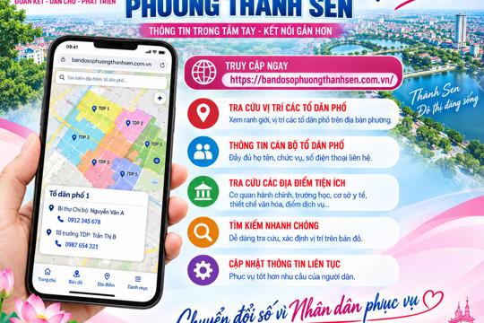 Bản đồ số phường Thành Sen - tra cứu nhanh, kết nối thuận tiện