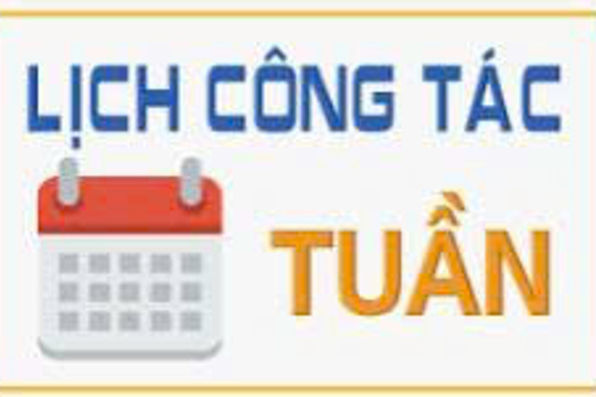 Lịch công tác tuần 3 tháng 5 năm 2026