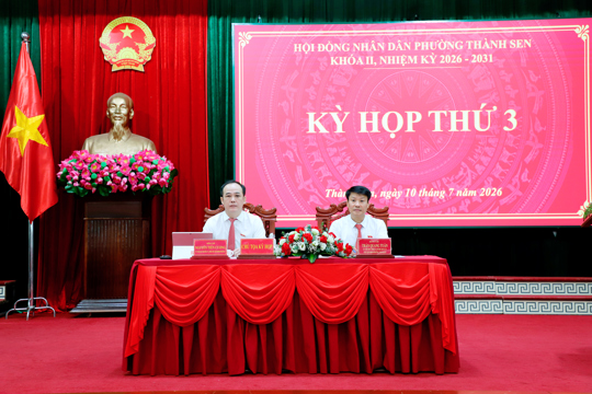 Kỳ họp thứ 3 HĐND phường Thành Sen, khóa II thành công tốt đẹp