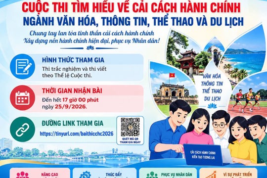 Phường Thành Sen phát động tham gia Cuộc thi tìm hiểu về cải cách hành chính ngành Văn hóa, Thông tin, Thể thao và Du lịch