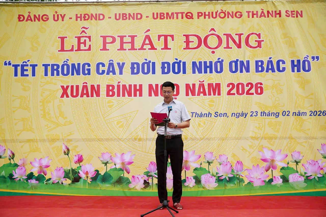 Phường Thành Sen "Tết trồng cây đời đời nhớ ơn Bác Hồ" 